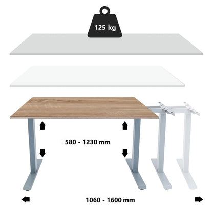 LASER PLUS - Höhenverstellbarer Premium Schreibtisch ODIN